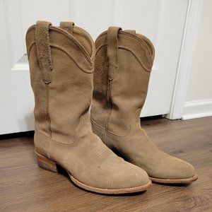 Brown Suede Tecovas Boots